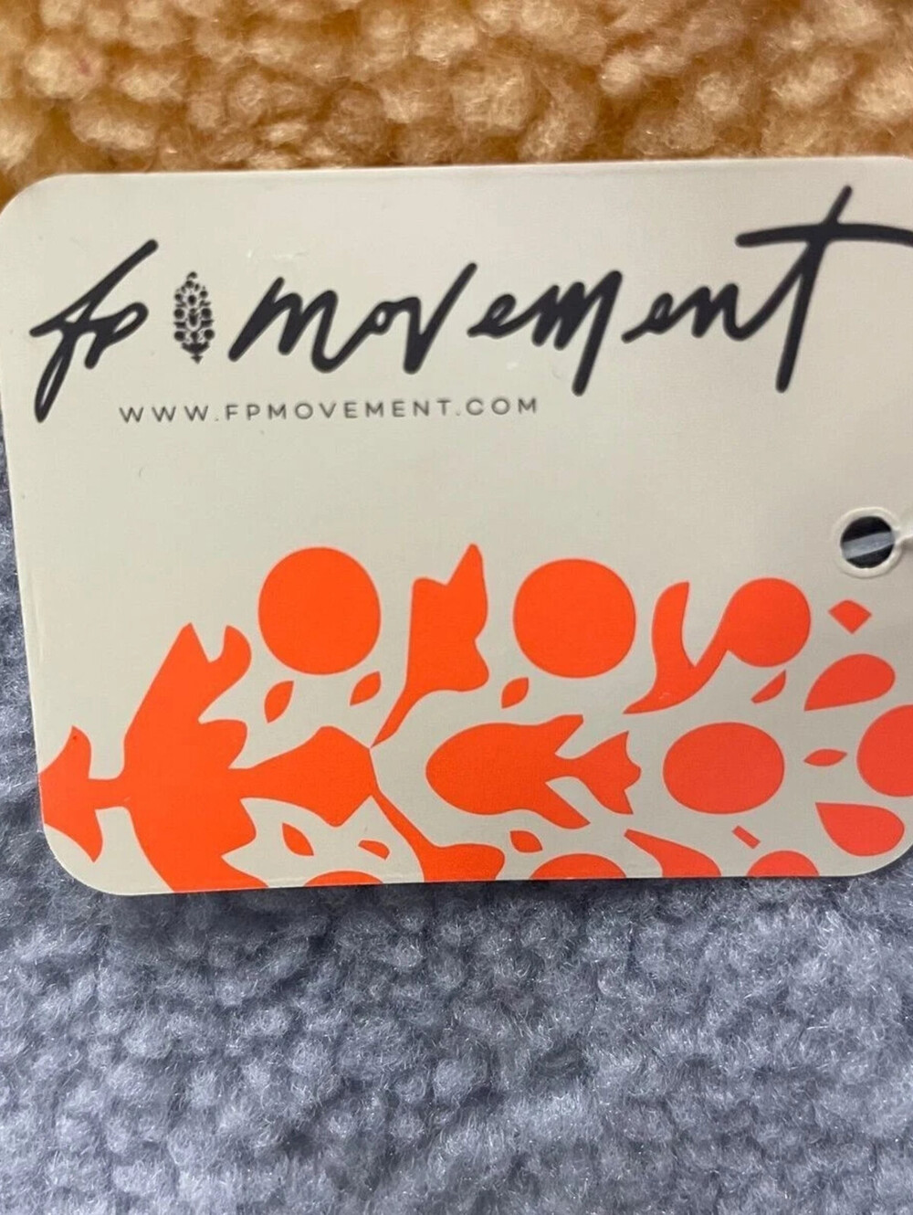 FREE PEOPLE Hit The Slopes Fleece Jacket Women's Size XS Orange Motif NWT $168 - Picture 3 of 8